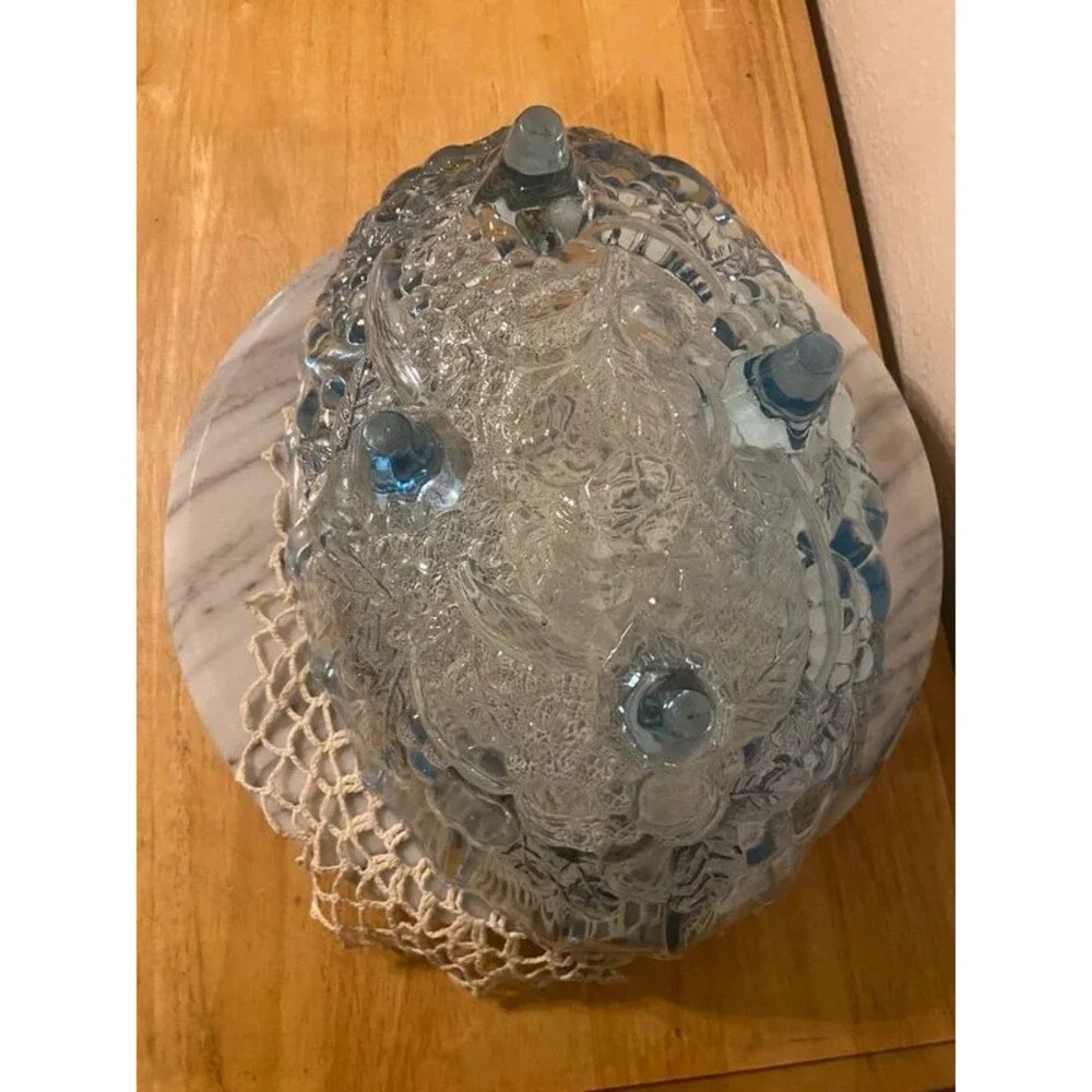 Indiana Glass Blue Sapphire Fruit Bowl